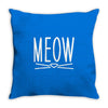meow cute cat face Throw Pillow