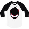 ninja mask on 3/4 Sleeve Shirt