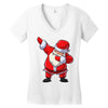 Santa Dabbing Women's V-Neck T-Shirt