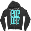 pop off pop up Zipper Hoodie