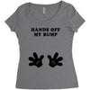 Hands off my Bump Women's Triblend Scoop T-shirt