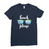 Beach Please Ladies Fitted T-Shirt