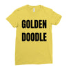 golden doodle Ladies Fitted T-Shirt