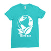 earth day planet Ladies Fitted T-Shirt
