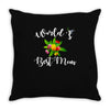world's best mom Throw Pillow