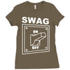 swag switched on Ladies Fitted T-Shirt