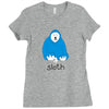 new! mens 'sloth' Ladies Fitted T-Shirt