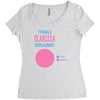 clarissa explained nothing Women's Triblend Scoop T-shirt