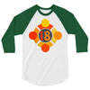 orange 18 3/4 Sleeve Shirt