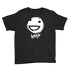 white nmp Youth Tee