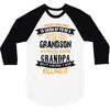 Super Cool Grandson Of A Freaking Awesome Grandpa 3/4 Sleeve Shirt