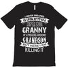 Super Cool Granny Of A Freaking Awesome Grandson T-Shirt