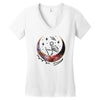 Space Skeleton Women's V-Neck T-Shirt