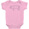 pig oink funny Baby Bodysuit