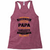 Super Cool Papa Of A Freaking Awesome Granddaughter Racerback Tank