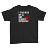 i still mis my ex but my aim is improving Youth Tee
