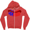 us hot dog Zipper Hoodie