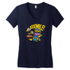 assemble! (yellow outline) Women's V-Neck T-Shirt