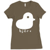 bjork duck diva indie rock band singer Ladies Fitted T-Shirt