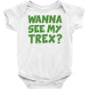 wanna see my t rex Baby Onesie