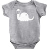 apatosaurus white Baby Bodysuit
