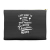 drink wine &amp; watch christmas movies Accessory Pouches