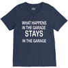 stays in the garage V-Neck Tee