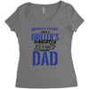 Behind Every Great Driller's Daughters Is A Truly Amazing Dad Women's Triblend Scoop T-shirt