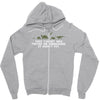 this t shirt was tested on dinosaurs Zipper Hoodie