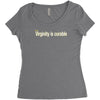 virginity is curable tee Women's Triblend Scoop T-shirt
