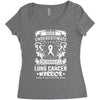 Never Underestimate The Strength Of A Lung Cancer Warrior Women's Triblend Scoop T-shirt