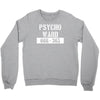 psycho ward  funny  fancy dress horror halloween mental health Crewneck Sweatshirt