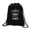 legendary riders are born in 1983 Drawstring Bags