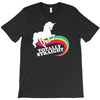 totally straight funny rainbow unicorn gay pride novelty fashion T-Shirt