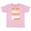 My Son Is Super Awesome His Momma Toddler T-shirt