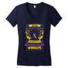 Never Underestimate the Strength of a Bladder Cancer Warrior Being Women's V-Neck T-Shirt