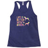 life is better with boxers Racerback Tank