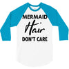 mermaid hair don't care 3/4 Sleeve Shirt