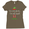 i'm not short i'm elf sized Ladies Fitted T-Shirt