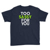 too sassy for you Youth Tee