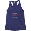 not antisocial Racerback Tank