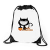 happy halloween Drawstring Bags
