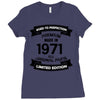 Premium Vintage 1971 Ladies Fitted T-Shirt