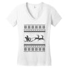 ugly santa claus Women's V-Neck T-Shirt