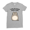 i am in love with cats Ladies Fitted T-Shirt