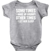 sometimes i wake up grumpy Baby Onesie