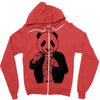gangster panda Zipper Hoodie