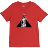 david with rose tattoo V-Neck Tee