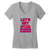 star spangled hammered Women's V-Neck T-Shirt