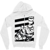 alcohol blanc Zipper Hoodie